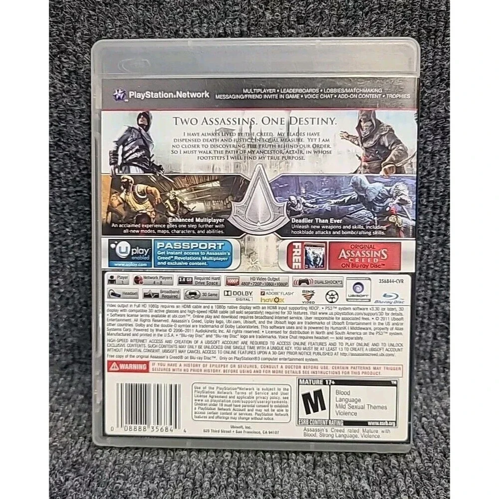 PS3 Assassin's Creed: Revelations Sony PlayStation 3 Complete Tested